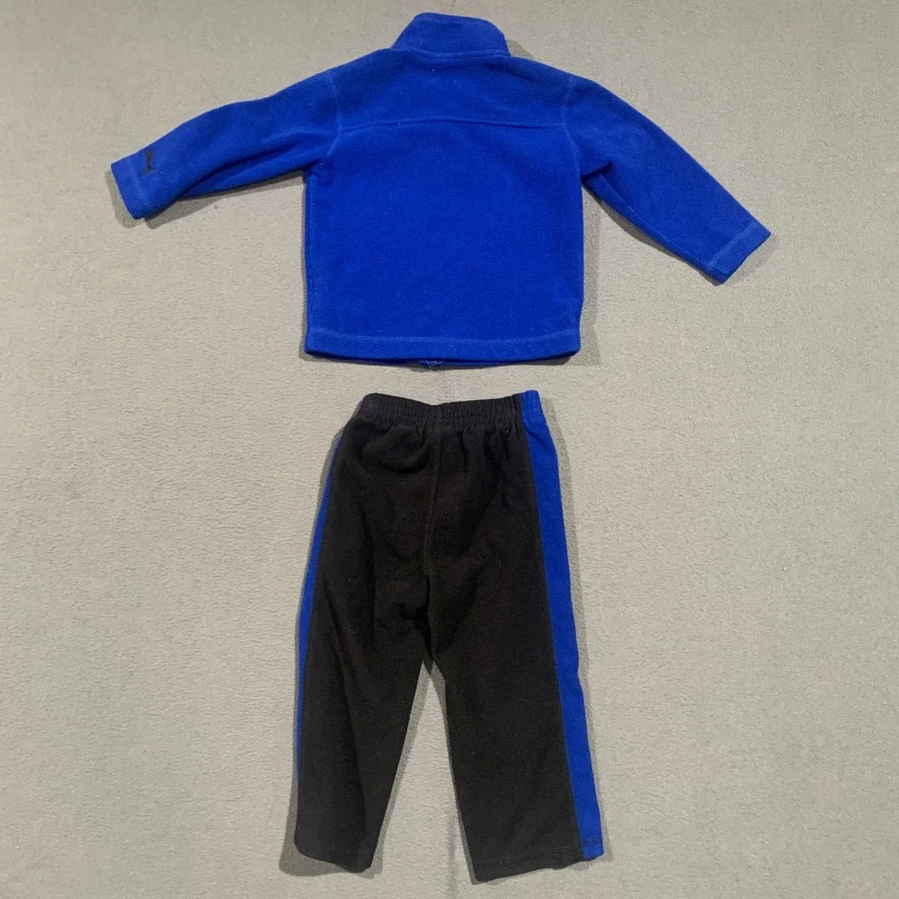 Puma Boy's Size 2T Fleece Tracksuit Set Blue Sweatshirt Pants‎ - Picture 5 of 6